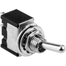 Bematik - Interrupteur à bascule argenté spst 2 broches 3A 6A
