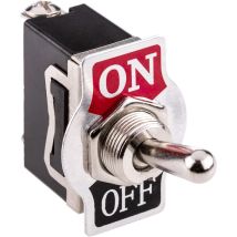 Bematik - Interrupteur à bascule argenté spst 2 broches 10A 15A