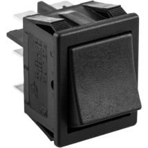 Bematik - Interrupteur à bascule noir dpdt 6 broches