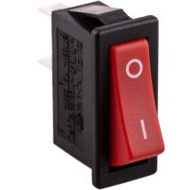 Bematik - Interrupteur à bascule rouge spst 2 broches