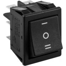 Bematik - Interrupteur bipolaire à bascule dpst 6 broches noir