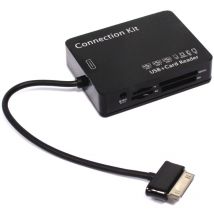 Lecteur de carte mémoire et hub usb pour Samsung Galaxy Tab supporte les cartes sd mmc ms M2 noir tf - Bematik