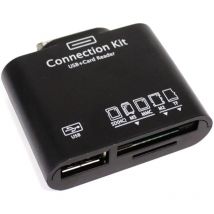 Bematik - Lecteur de cartes mémoire et usb pour Samsung Galaxy Tab supporte les cartes sd mmc ms M2 TFlash