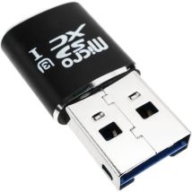 BeMatik - Lecteur mini de carte mémoire USB 3.0 compatible avec MicroSD 5 Gbps