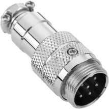 Micro connettore 6pin GX16 maschio aviazione militare - Bematik