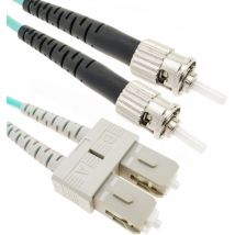 Bematik - Câble de fibre optique st vers sc Multimode (mm) Duplex OM4 de 15m