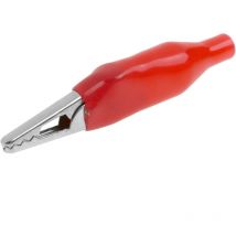 Bematik - Pince crocodile rouge avec protection pour les connexions électriques