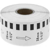 Rollen etiketten Brother kompatibel DK-22225 Breite 38mm Länge 30,48m - Bematik