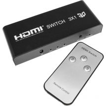 Selector hdmi con control remoto (3 in a 1 out) - Bematik