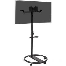 BeMatik - Stand de soutien avec des roues pour TV écran plat VESA 50 75 100 200 et haut-parleurs