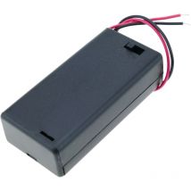 Titulaire dans la boîte pour 2 aa LR6 1.5V avec interrupteur - Bematik