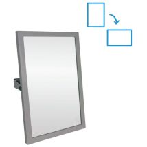 Bemeta - help Espejo de pared pmr vertical u horizontal 60x40cm, Acero inoxidable (301401031)