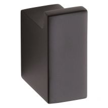 Bemeta - Nero Gancho rectangular de latón, Negro (135006010)