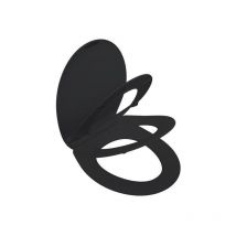Bemis Mfg - Abattant déclipsable avec frein de chute, bemis, noir
