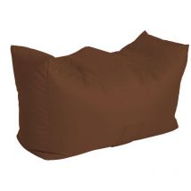 Bench Bean Bag Water Resistant with Beans Filling, 90 x 50 x 47 cm - Brown - Brown