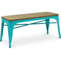 Bench - Industrial Design - Wood and Metal - Stylix Pastel green