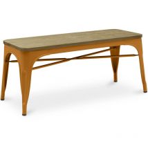 Industrial Style - Bench - Industrial Design - Wood and Metal - Stylix Gold