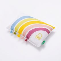Cuscino rainbow 30x50 cm, 100% cotone con Fenicotteri - Multicolore - Benetton
