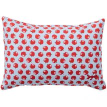 Cuscino BENETTON FRUITS BE 35x50 cm, 100% cotone blu con mele rosse