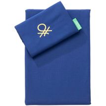 BENETTON PARURE 4PCS HOUSSE DE COUETTE DOUBLE : HOUSSE DE COUETTE (220X220CM AVEC RABAT 30CM) + DRAPS HOUSSE (160X200 AVEC RABAT 30CM) + 2 OREILLERS
