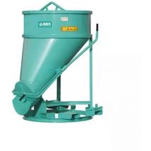 Benne conique à déversement latéral 1000 litres Imer