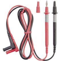 044145 Sicherheits-Messleitungs-Set Lamellenstecker 4 mm Prüfspitze 1.00 m Schwarz, Rot 1 St - Benning
