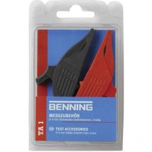 Benning TA 1 Kit morsetti a clip/coccodrillo isolati Connettore 4 mm CAT III 1000 V Rosso, Nero