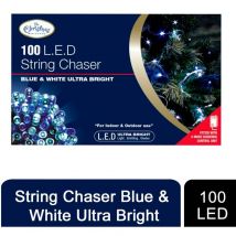 The Christmas Workshop - Benross Christmas Workshop 100 Ultra Bright led Xmas String Chaser Lights Blue