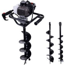 Benzin Erdbohrer Px-eb-52 Practixx 1,97 Ps Motor Bis Zu 800 Mm Bohrtiefe Inkl. 3x Bohrer