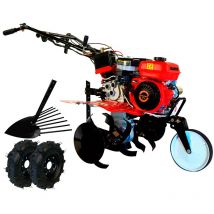 Benzin Motorhacken Einachschlepper 7CV 3V mit Stromschraub + Räder