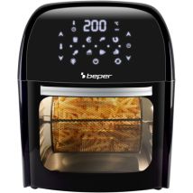 P101fri012 Friggitrice Aria Calda, Girarrosto, Forno, Tostapane, Essiccatore,12 L, 1800w, Pannello Touch, 8 Programmi, Accessoriato, Regolabile, Nero 