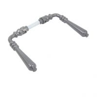 Bouvet - béquille double languedoc finition fer cémenté patiné carré 8MM 016522