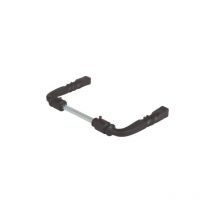 Béquille double style Bourgogne en fer noir carré de 6mm Bouvet 015418