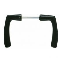 Béquille double portalis 7 x 110 cataphorèse noir