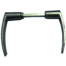 Dubois Industries - Béquille double pour porte. portail et grille dac noir polybloc 1P - Section du carré : 7 mm - Longueur du carré : 110 mm