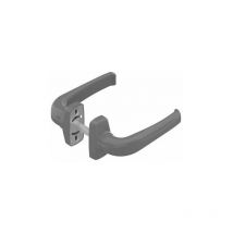 Ensemble de poignées de porte sur rosace crystal Gris Anthracite Gris Anthracite