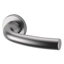 Béquille double sur rosaces ligne Arcade aluminium anodisé noir mat - NORMBAU