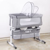 Berceau cododo, Lit cododo inclinable berceau bébé gris 925870-87cm