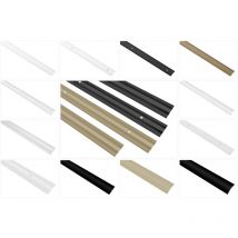 Übergangsprofile aus Aluminium, langlebig & rostfrei als Übergangsleiste von Bodenfugen & Dekoration:Champagne, A03SK - 0.93M / 30x5mm