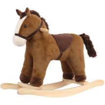 Berghoff - Cheval à Bascule pour Enfants - Petit - 1 à 3 ans - Poil Doux - Marron