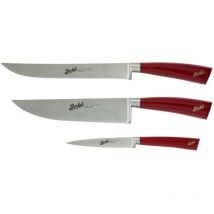 Berkel - Elegance Set mit 3 Kochmessern Rot
