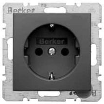 Berker - Schuko Steckd. Anthracite/mat 47431606 B.1, B.3, B.7, S.1 Prise 4011334224280