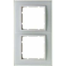 Berker B7 Cornice 2 Elementi Vetro / Bianco Polare 10126909