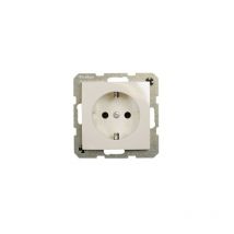 Berker prise schuko avec sécurité enfant S.1 blanc polaire brillant