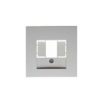 10331909 zentralstück für tae-steckdose S.1/B.1/B.3/B.7 glas POLARWEIß, matt - Berker