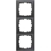 Marco para mecanismo de 3 elementos de la serie ' Berker S1' IP20 80,5x223x9,5mm color antracita mate