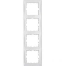 Berker - Marco para mecanismo de 4 elementos de la serie ' S1' IP20 80,5x294x9,5mm color blanco polar