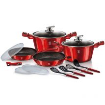 BH-7057 burgunderrotes töpfe und pfannenset - Berlinger Haus