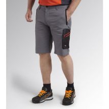 Bermuda de travail en toile stretch - Gris s - fr (38/40)
