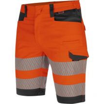 Bermuda de travail haute-visibilité fluo orange/anthracite Würth Modyf 48